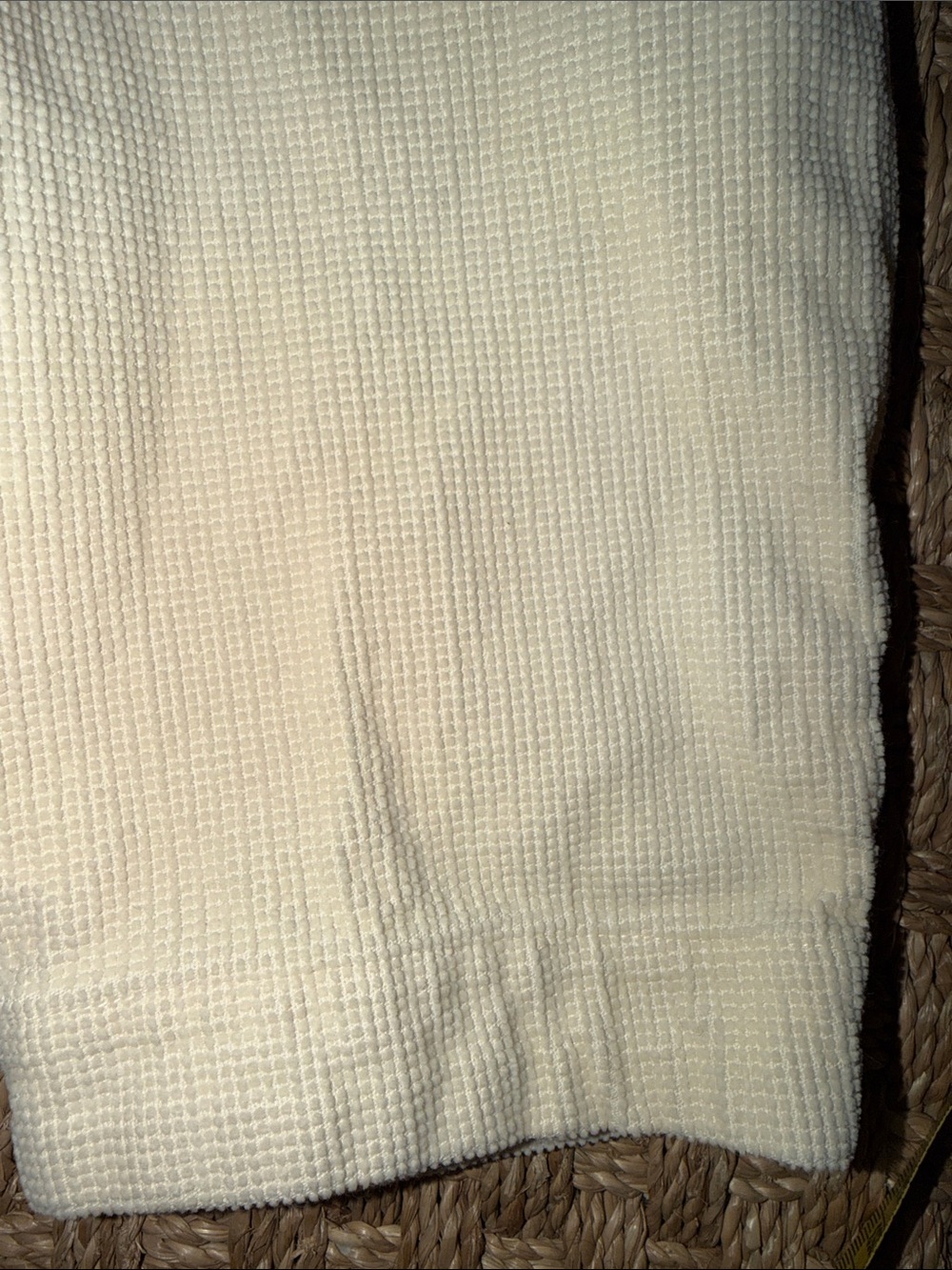 Madewell V-Neck Boxy Cotton Corduroy Pullover Top in Cream sz M - Picture 9 of 10